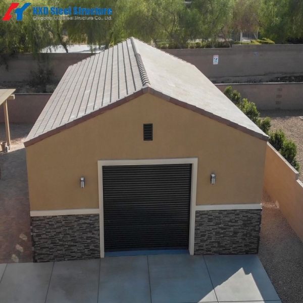 High-strength steel prefab steel building with 50+ years lifespan and customizable design for industrial and commercial use