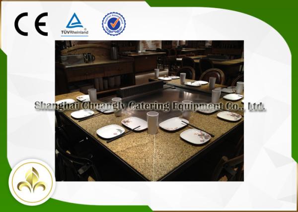 Tabela exterior interna da grade de Teppanyaki Hibachi de 9 assentos para o hotel/a plaza/restaurante/barra do alimento