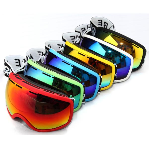 Ladies Adult Ski Goggles For Glasses Wearers TPU Frameless Flexible Customized Color