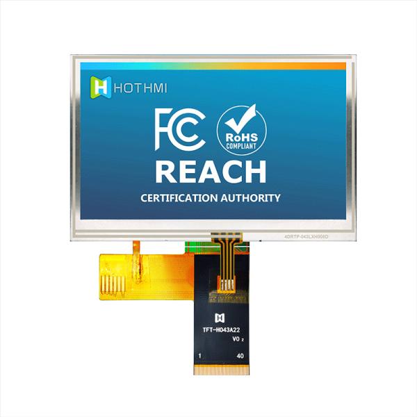 4,3 солнечный свет LCD SPI MCU температуры дюйма сопротивляющийся широкий читаемый