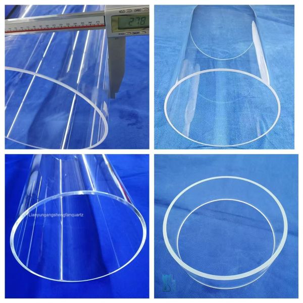 Corrosion Resistant Fused Silica Quartz Glass Tube with Good Thermal Stability and High Light Transmittance