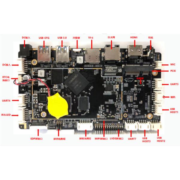 Доска локальных сетей DDR4 промышленным IoT Mainboard Wifi BT андроида 11 OEM RK3568 врезанная контролем