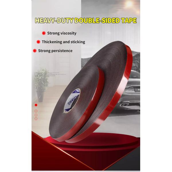 Pressure Sensitive White / Black Rubber Adhesive EVA Foam Tape For Carton Sealing