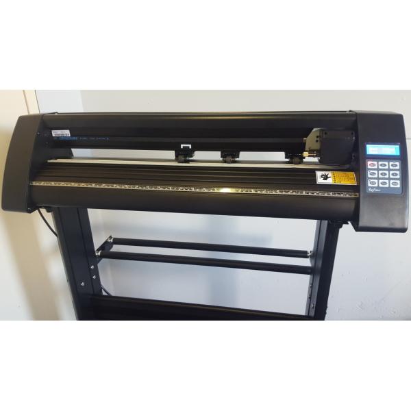 630mm Black Sign Cutter Plotter Aluminum Roller Sticker Cutting Machine With Step Motor