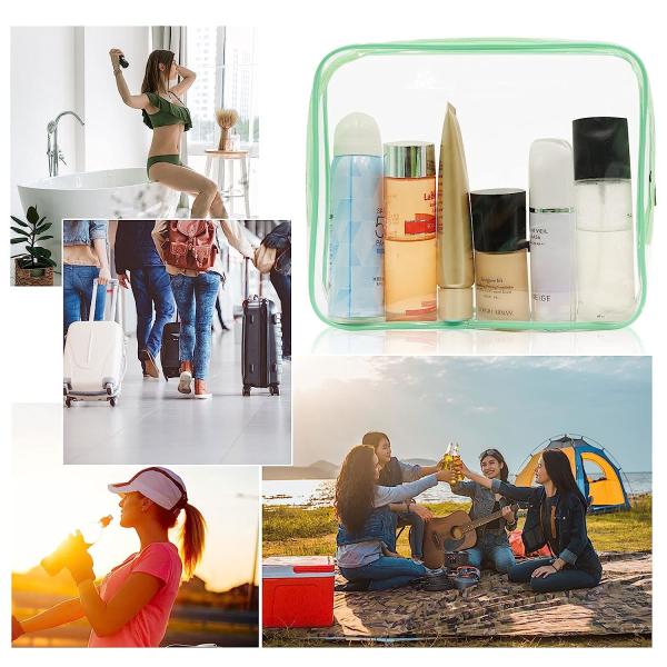 Lightweight Waterproof Washable Zipper Makeup Bags For Office