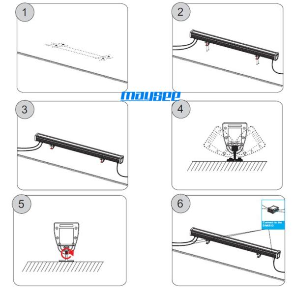 Park 230VAC LED Wall Washer Lights Waterproof with IP65 Meanwell Driver