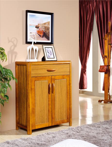 modern Zingana wood shoe cabinet furniture