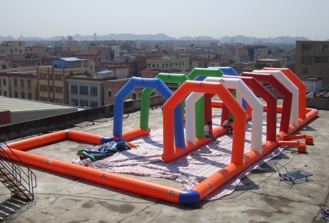 Portable Inflatable Race Track Designed for Bumper Car Games Driving Activities Family Entertainment Centers Rooftop Events And Temporary Outdoor Arena Projects