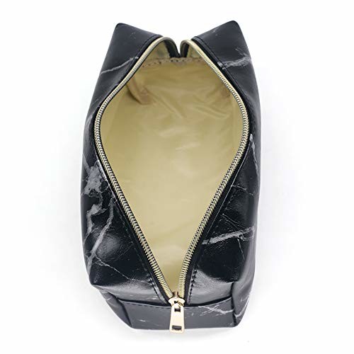 Marble Black Makeup Accessories Bag , Makeup Brush Pouch Case Eco Friendly