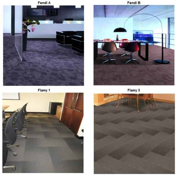 Heavy Duty Plastic Floor Covering Fire Resistant Feature Oriental Design