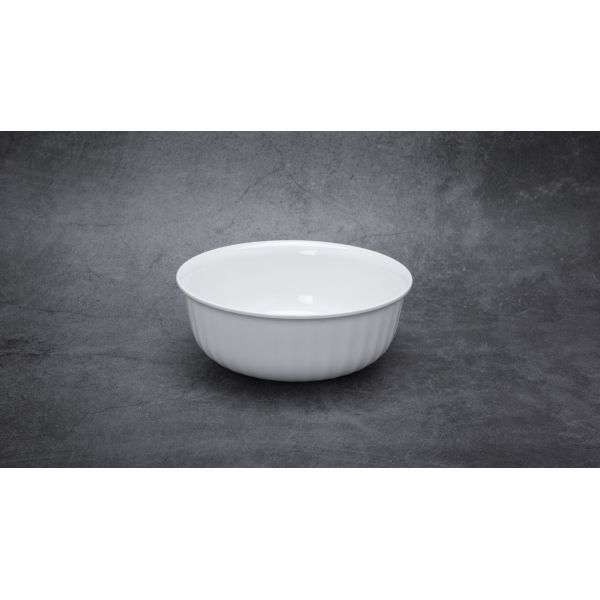 White High Temperature PET Plastic Rice Bowl With Patterns 15.2 X 6cm