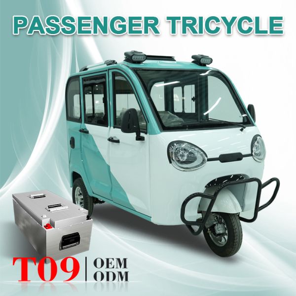 High Speed Tuk Tuk Electric Rickshaw Passenger Tricycle Car Fast Charging 1800w