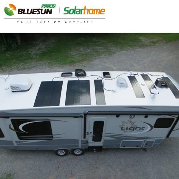 Bluesun BSM-SFLEX-60W 50W 60W 70W 80W Mono Solar Panel Semi-Flexible Shingled 60W Solar Panel Price