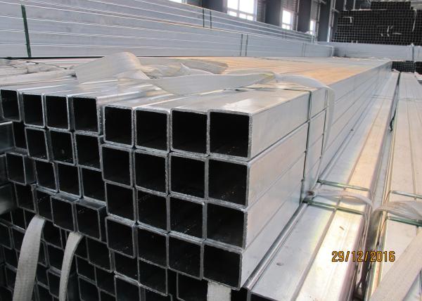 Easy Installation Galvanized Steel Square Tubing 25mm ~ 180mm Optional