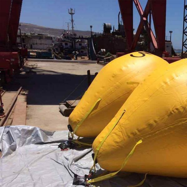 Marine Salvage Airbags with 1-100 Tons Buoyancy Made from PVC Coated Polyester Fabric Compliant with IMCA D016 Standard