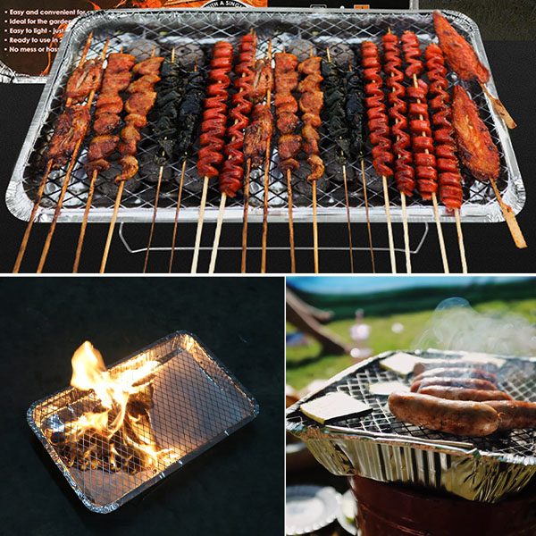 Наружный мини портативный одноразовый мгновенный угольный гриль инструмент для кемпинга пикник гриль