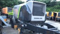 Pompes concrètes stationnaires utilisées demi-sèches HBT8016 de Zoomlion de pompe concrète de remorque