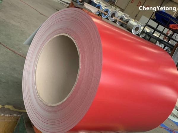 600-1600MM Width PPGI Steel Coil Red Plain Color Various Coatings Available