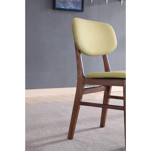 Fabric Modern Fashion Design Ash Wooden Dining Chair