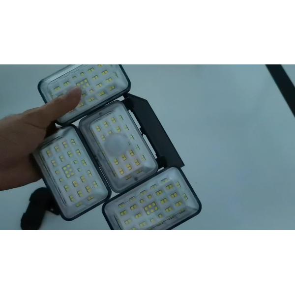 48.4W 6500K Solar Motion Sensor Wall Light 1200lm Solar LED Spotlight