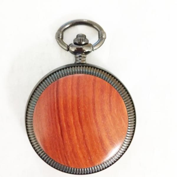 Big size  Pocket Watch Wooden Quartz Pocket Watch Gifty Pocket Watch