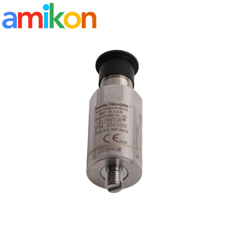 Bently Nevada 330500-02-04 Velomitor Piezo-velocity Sensor with 1270 mm/s Peak Velocity CSA