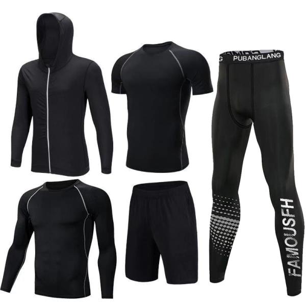 Adults Tight Workout Pants Quick Drying Sports Suit Printed Running Sportswear Tights