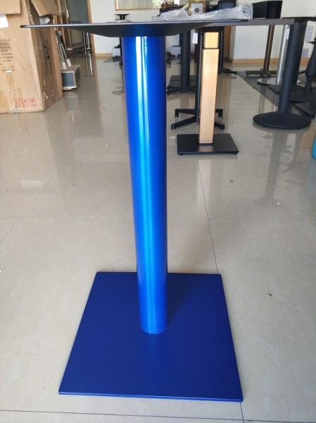 Colorful Stainless Steel Table Legs Round Base Commercial Furniture Gloden Color