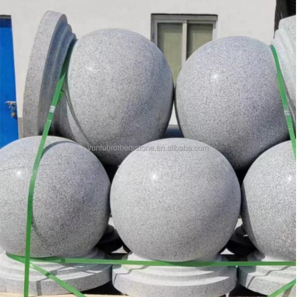 Modern Luxury Granite Floor Tile for Polished Surface Outdoor Barricade Ball Parking