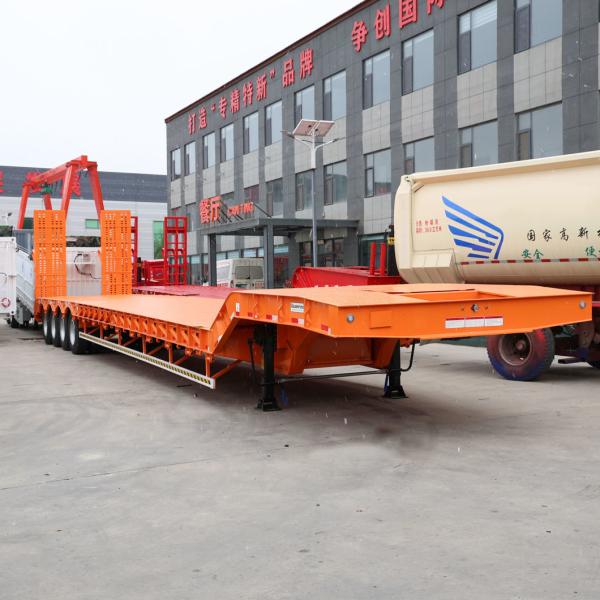 Flatbed 3 Axles 40FT Container Semi Trailer for Container Transportation