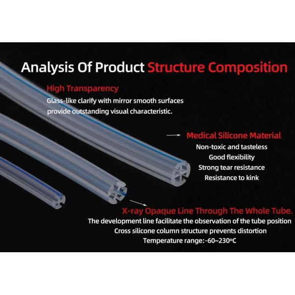 Medical Silicone Drainage Cross Tube
