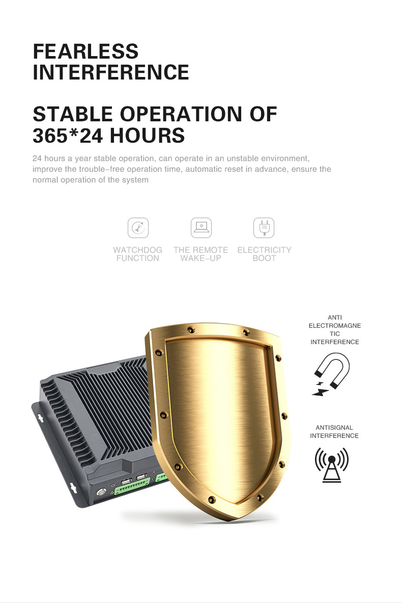Коммерчески портативный изрезанный Fanless промышленный ПК J1900