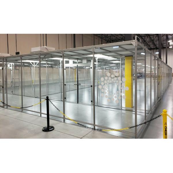 Stainless Steel 304 Class 100000 FFU Clean Room Booth With Air Shower