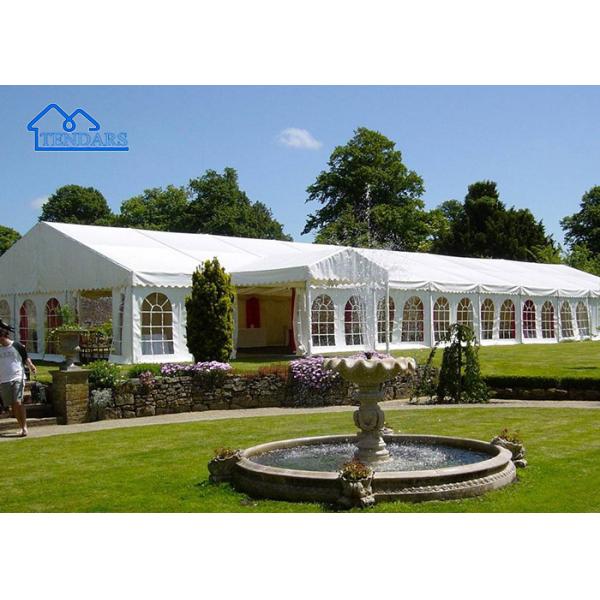 Full-Sidewall Garden Party Marquee Tents Hard-Pressed Aluminum Double-Layer Roof Reception Canopy Structure