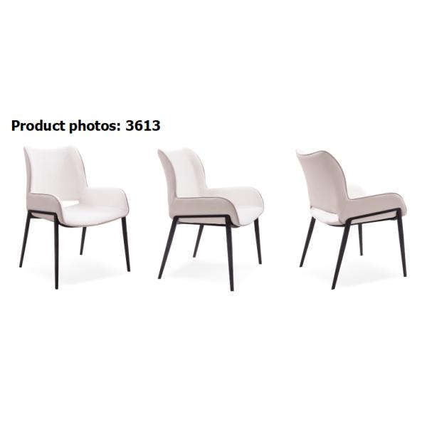 Black Painted Frame Luxury Metal Restaurant Chairs