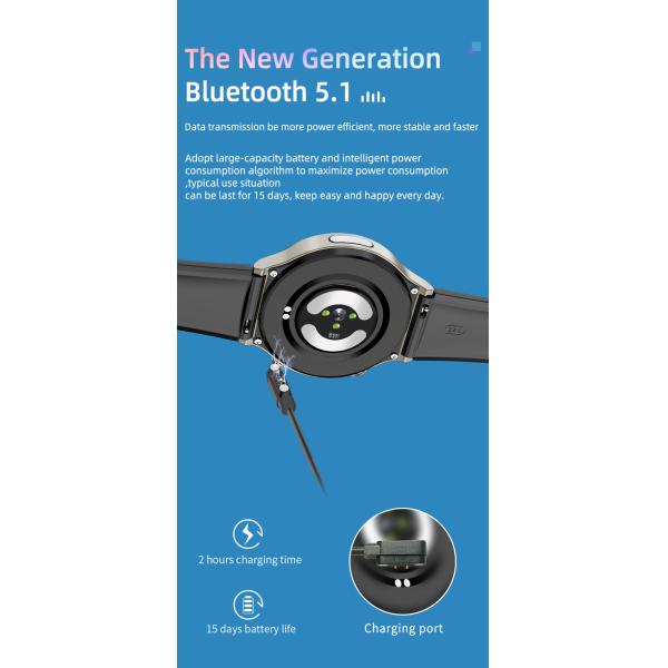 Экран касания дозора ЭКГ медицинской ранга дам умный полный 1,3 дюйма ОДМ