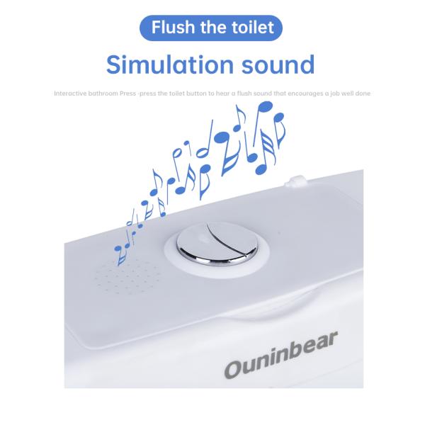 Print Pattern White Plastic Baby Toilet Potty with EN71 Test