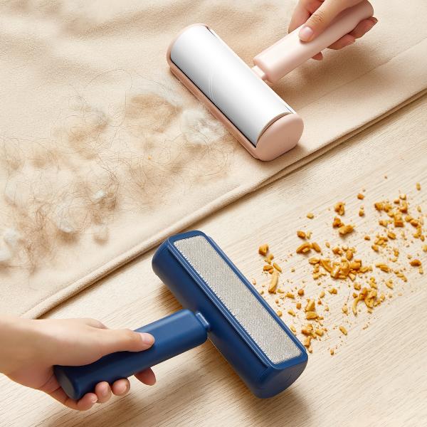 2 In 1 Hair Remover Electrostatic Pet Bed Sheet Cleaning Hair Removal Detachable Roll Paper Hair Brush ﻿Cleaner Lint Roller
