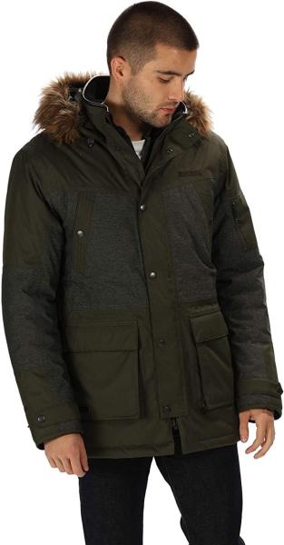 Artificial Fur Hooded Regatta Heavy Down Winter Down Jackets Machine Wash,