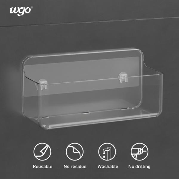 Washable Strongly Fixed Bathroom Accessories Holder For Shower Gel Mounting