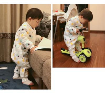 Custom Newborn Organic Cotton Baby Pajamas Long Sleeve Blank Baby Romper