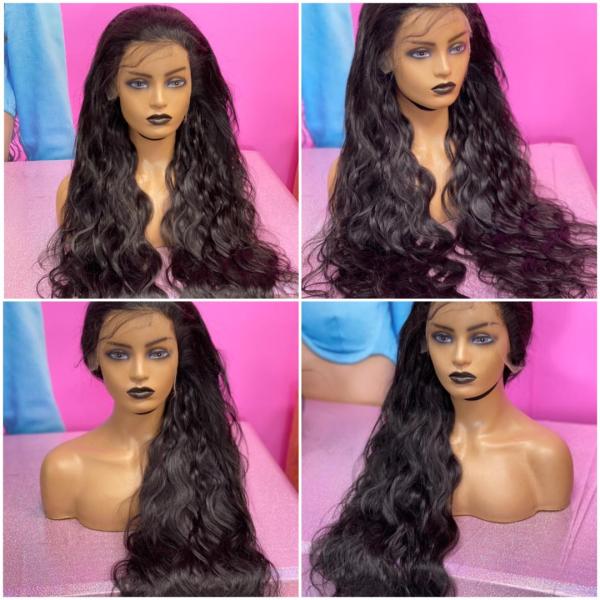 объемная волна 13x4 HD парика малайзийского шнурка 10A прифронтовая шнурует передние парики человеческих волос