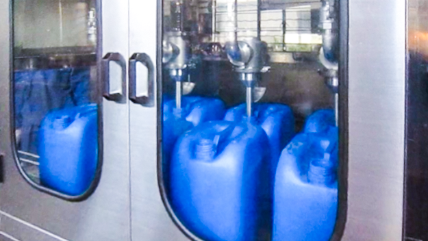 18L Electric Automatic Lube Oil Filling Machine 4 Nozzles 1-Year PLC Chemical for Honey Viscous Liquid Metal Plastic Bottle