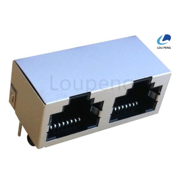 RJ45 network port, 8P8C type, twin design, without indicator light