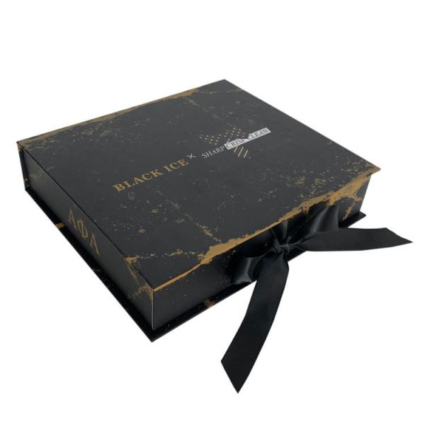 OEM Clothing Packing Boxes Gift Ribbon Apparel Packaging Boxes