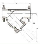 Water , Oil , Gas Brass Y Strainer With Ball Valve And NBR O - ring 65 ～ 500mm