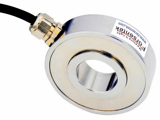 Hollow Type Bolt Fastening Clamping Load Cell 0-150kN Force Washer