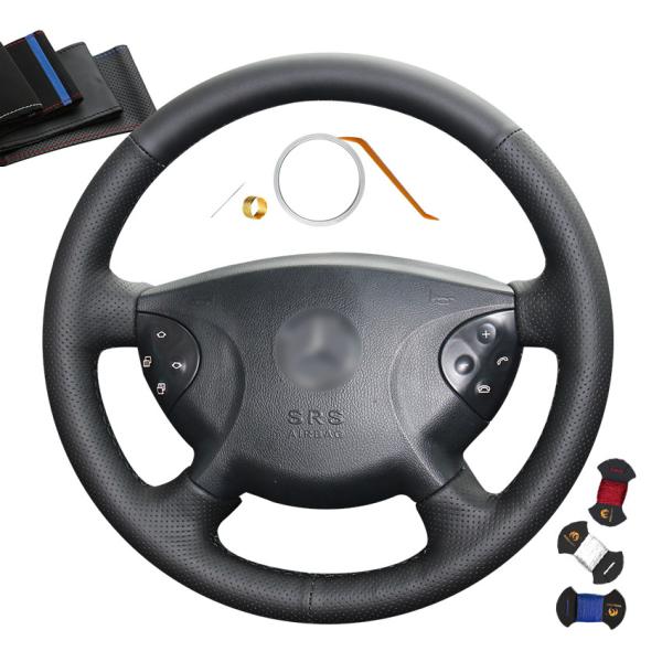 Mercedes Benz W210 E240 E63 E320 E280 Steering Wheel Cover in Black Artificial
