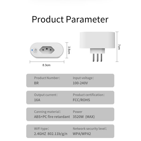 Smart Life Tuya ZigBee Smart Socket Real time Energy Monitor 16A ODM