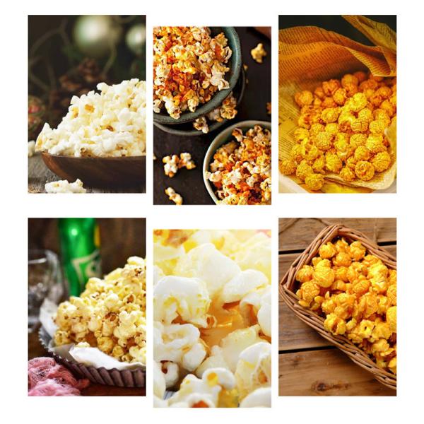 Maquinaria de alimento de aço inoxidável do petisco para a pipoca do milho do caramelo
